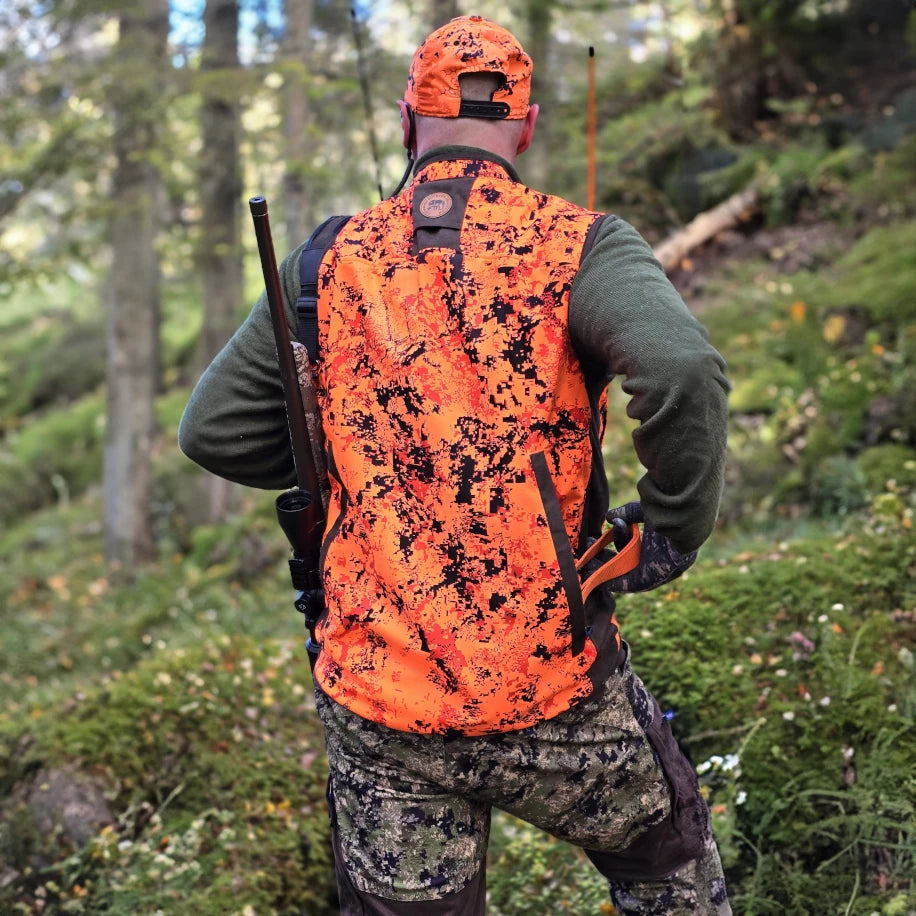 Gradvik Jagtvest – Orange Blaze Fire Camouflage
