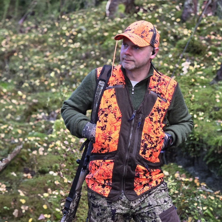 Gradvik Jagtvest – Orange Blaze Fire Camouflage