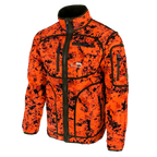 Rondane Vendbar Fleecejakke - Blaze Fire Camo/Melange Green