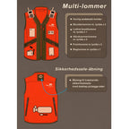 Gradvik Jagtvest – Orange Blaze Fire Camouflage